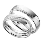 Alianças de prata infinito love cód. 8579 - Volpi Joias